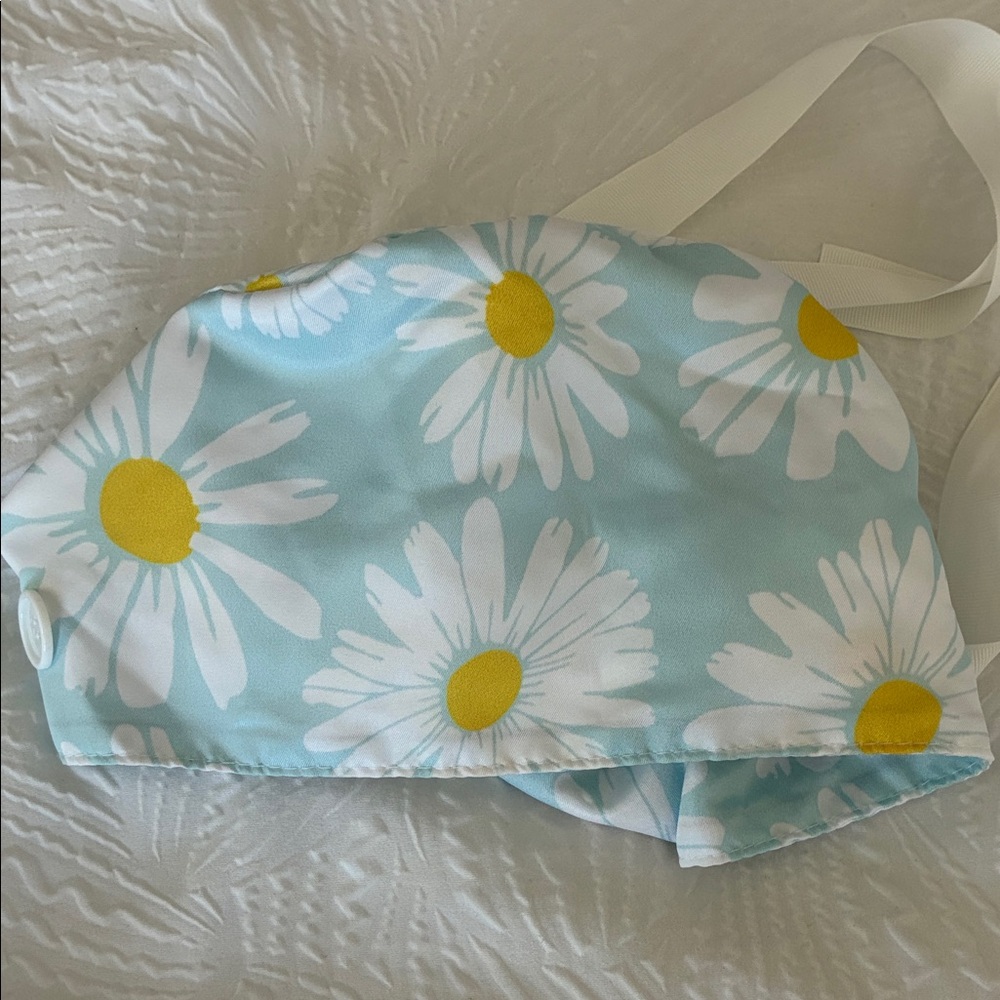 Floral Print Scrub Cap